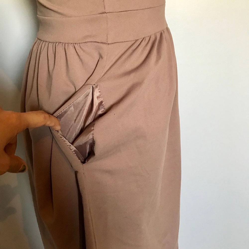 Taupe Fit and Flare Dress Cynthia Rowley - Picture 5 of 7